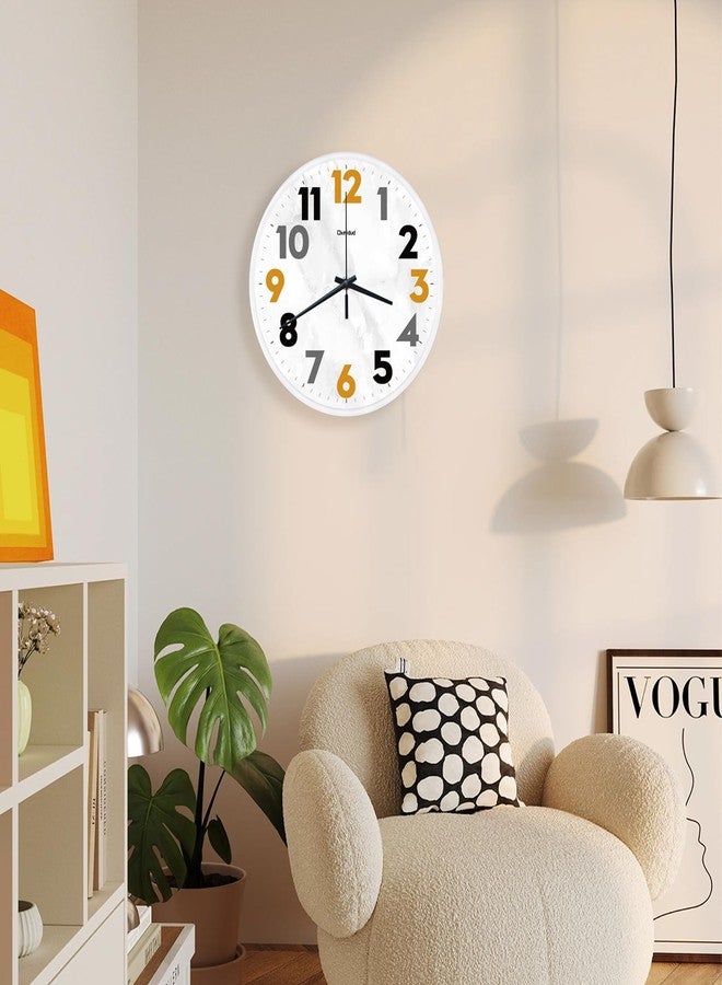 Oxmidud Wall Clock, 10'' Easy to Read Silent Non-Ticking Modern Wall Clocks for Bedroom, Living Room, Kitchen, Office, School Home Decor, Gifts for Christmas Birthday (Black) - Image 4